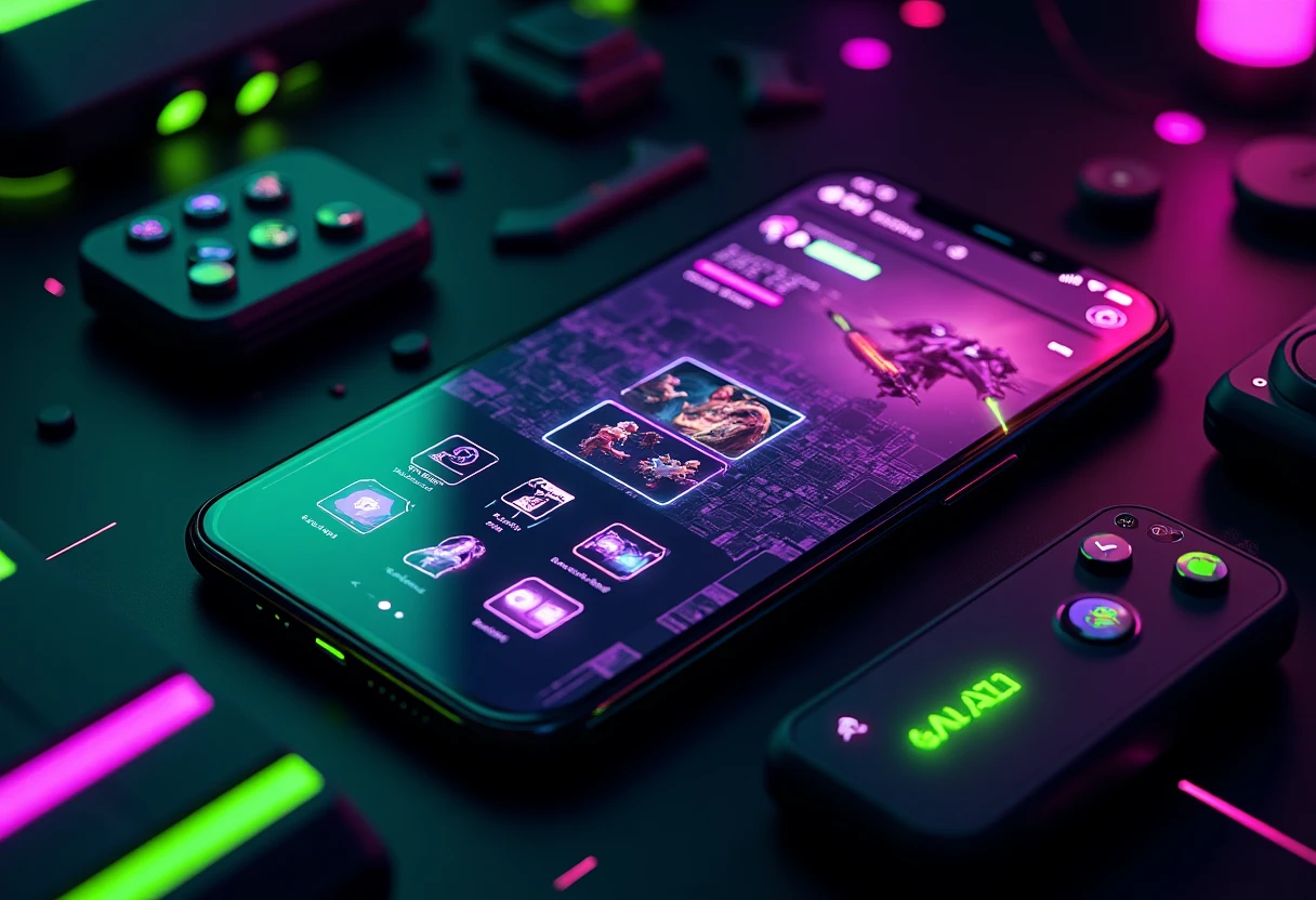 Interface d'application de création de contenu